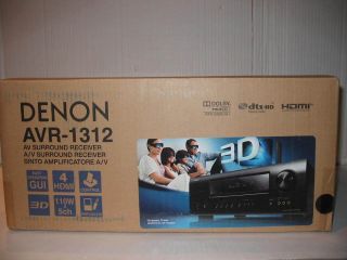 NEW Denon AVR 1312 5 Channel Dolby Digital A V Home Theater Receiver