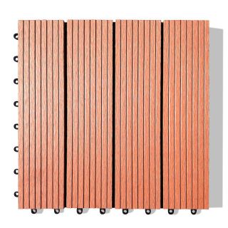 Composite Wood Deck Tiles Instant Patio Decking Set of 10 tiles per