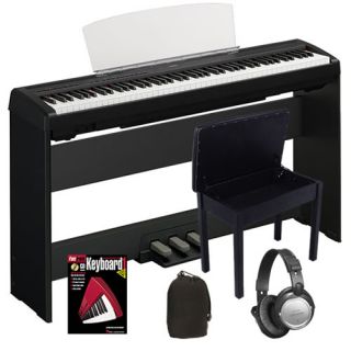 Yamaha P95 Black P 95B 88 Key Digital Piano COMPLETE HOME BUNDLE