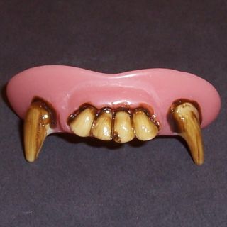  Fangs Fake Costume False Teeth Monster Animal Dentures Scary