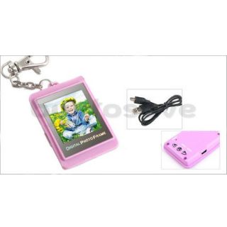 pink 1 5inch lcd 8mb digital photo frame album picture viewer keychain
