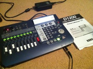 Korg D1200 Digital Recording Studio with Manual