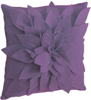  Flower Garden Petal Decorative Throw Pillow 17 Violet Purple