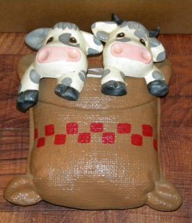 Vintage Ceramic Cow Wall Pocket Country Decor Nice