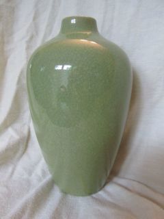 10 25 Green Crackle Glaze Finish Ceramic Porcelain Art Vase Urn Shaped