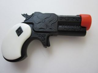 black white derringer mini pistol new toy cap gun