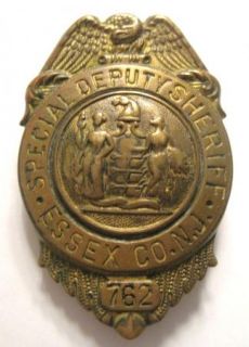 Old Special Deputy Sheriff Badge Essex County NJ