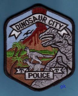 dinosaur police patch t rex unused 4 3 4 top to bottom shipping