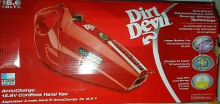 Dirt Devil BD10040RED Accucharge Cordless 15.6 Volt Hand Vac