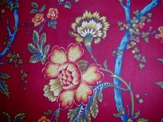 Waverly Fabric Mandalay Crimson (Discontinued)   Sold in One (1) Yard