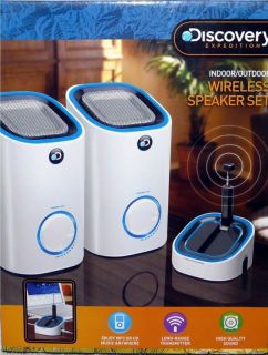 Discovery Channel Expedition Wireless Portable Indoor Outdoor Speakers