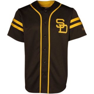 Majestic San Diego Padres Throwback Heater Jersey Brown