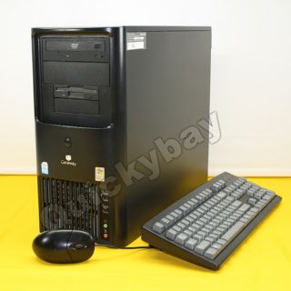 Gateway E 6500 Desktop Computer Tower Intel Dual Core 2GB 160GB DVD XP