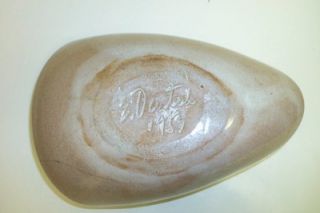 vintage pottery bowl signed e deutch rare