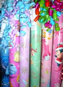 Lot of 6 Rolls 120 Sq ft of Disney Wrapping Paper for Girls 6 Free