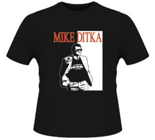 Mike Ditka Chicago Football Legend Retro Black T Shirt
