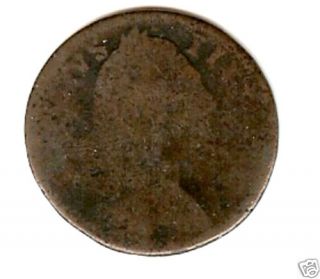  British Coin George III Half Penny Slick