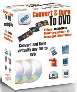 Convert Avi DIVX WMV MPEG MP4 to DVD Burn Video DVDs