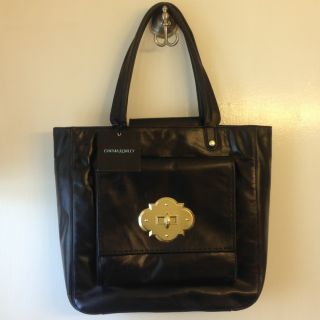 Brand New with Tags Cynthia Rowley Black Leather Tote Retails $400