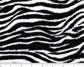 Black and White Zebra Animal Print Fabric 100 Cotton Quilting Decor