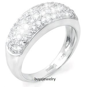 Carats TW Created White Diamond Micro Pave Dome Setting Ring Size 9