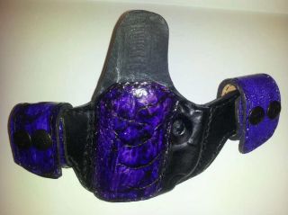 Custom Horsehide Snap on Holster for A Kahr PM9 w CTC