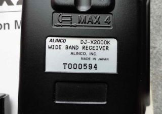 Alinco DJ X2000 K Japan Wide Receiver Radio Scanner