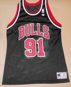 Dennis Rodman Chicago Bulls Basketball Champion Jersey 44