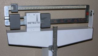  300lb Detecto Medic Eye Level Physicians Doctors Scale Stand Up