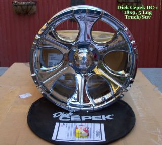 Dick Cepek DC 1 Chrome 18 x 9 Inch Truck Suv Wheel w center cap