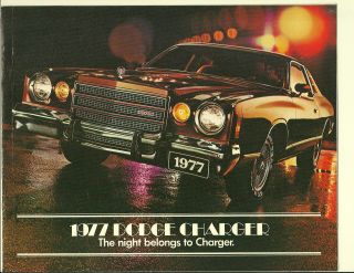 Vintage 1977 Dodge Charger Color Dealers Brochure 