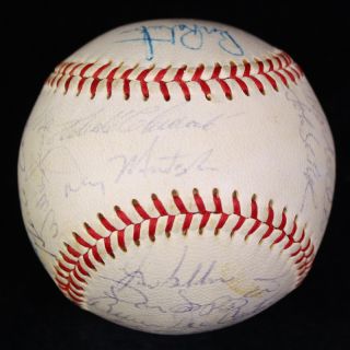 1970 Pirates Team Signed Baseball JSA Clemente Stargell