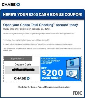 CHASE FREE 200 COUPON FOR NEW ACCOUNT NO DIRECT DEPOSIT NEEDED
