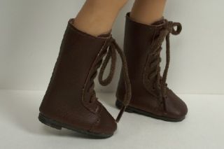  DK Brown Laceup Boots Doll Shoes for Dianna Effner 13 Vinyl♥