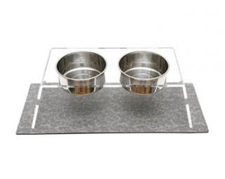 Elevated Dog Feeder Bowl 2 SIZES SMALL 4 CUPS   LARGE 6 CUPS