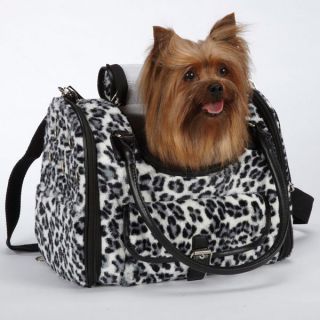  Zoey Animal Print Pet Purse Carriers Snow Leopard Dog Carrier