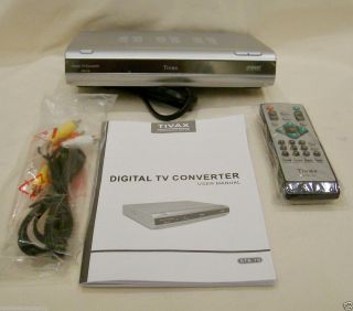Tivax Digital to Analog TV Converter Box Model STB T9