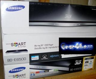 Samsung BD E6500 Blu Ray DVD Movie 2D or 3D Player WiFi Web Browser