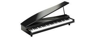 Black Korg Micropiano Digital Mini Baby Grand Micro Piano