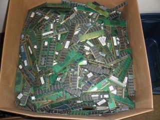 40 lbs COMPUTER MEMORY RAM SCRAP Gold Fingers for Gold Recovery