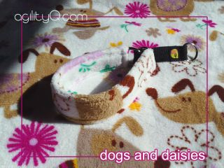 Dog Paw Daisy Print Cuddle Fleece Martingale Italian Greyhound Whippet