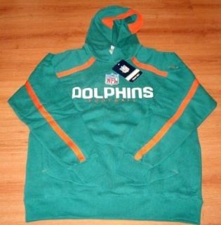 Miami Dolphins Hoodie 2XL Authentic Sideline Reebok