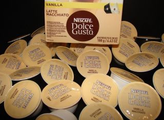 Nescafe Dolce Gusto Vanilla Latte 64 Capsules 4 Boxes Total