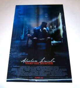 Abraham Lincoln Vampire Hunter 3D Lenticular Mini One Sheet Poster