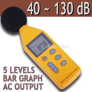 Digital Sound Noise Level Meter Decibel Pressure 130dB