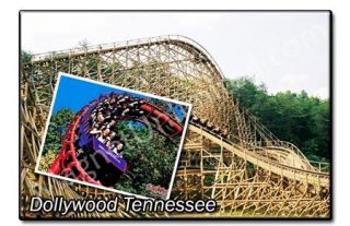Dollywood Thunderhead Roller Coaster Souvenir Magnet