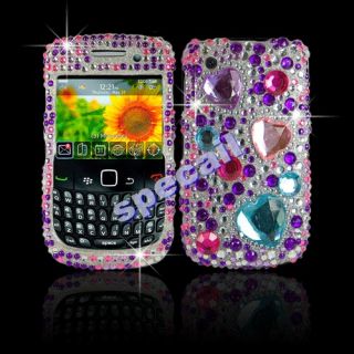 NEW Crystal Bling diamond Hard Case Cover For Blackberry 8520 8530