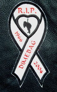 Dimebag Darrell Tribute Ribbon Patch Limited Run