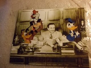 Walt Disney Hangs Out w Cartoons Donald Duck Goofy