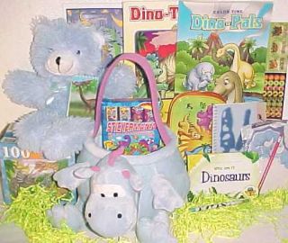 New Dinosaur Toy Easter Basket Dinosaur Toys Books Gift